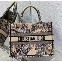 Top Quality MEDIUM DIOR BOOK TOTE Embroidery M1296Z-31