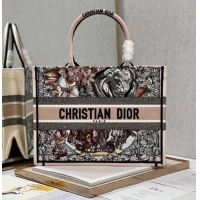 Luxury Discount MEDIUM DIOR BOOK TOTE Embroidery M1296Z-33