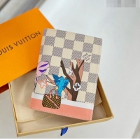 Inexpensive Louis Vuitton Passport Cover M64411 Damier Azur Canvas/Dove 2023