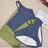 Low Cost Gucci GG Flora Swimwear G8965 Blue 2023