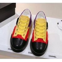 Purchase Chanel Quilted Canvas and Leather Sneakers Yellow 022806