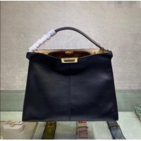 Grade Quality Fendi Peekaboo X-Lite Large Bag in FD8052 Black Calfskin 2023