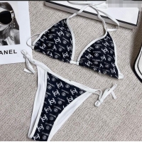 Luxury Classic Chanel Logo Print Swimwear 0214 Black 2023