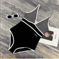 Luxury Classic Chanel One Piece Swimwear 030773 White/Black 2023