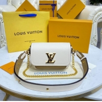 Well Crafted Louis Vuitton LOCKME TENDER M58554 Cream&Brown