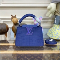 Top Design Louis Vuitton CAPUCINES MINI N93163 blue