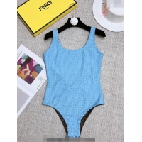 New Design Fendi FF Reversible Swimwear 02141 Blue/Brown 2023