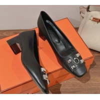 Purchase Hermes Taglia Stud Medium Pumps 5cm Black 221201