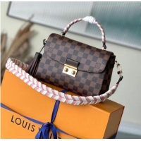 Super Quality Louis vuitton Damier Ebene Canvas Braided Croisette N40451