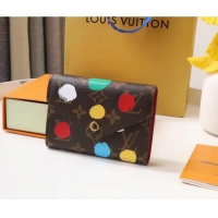 New Design Louis Vuitton LVxYK Monogram Canvas With Painted Dots Victorine Wallet M81865