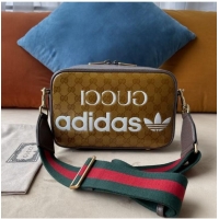 Famous Brand Gucci adidas x Gucci small shoulder bag 702427 Brown