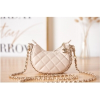 Promotional Chanel mini Lambskin & Gold-Tone Metal AS3232 cream