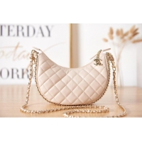 Reasonable Price Chanel small Lambskin & Gold-Tone Metal AS3917 cream