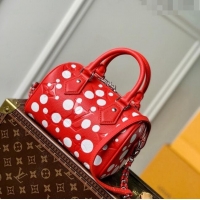 Grade Design Louis Vuitton LVxYK Speedy Bandouliere 20 Bag with Dots Print in Monogram Leather M46411 Red/White 2023