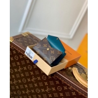 Shop New Louis Vuitton Celeste Wallet in Monogram Canvas M81665 Brown/Blue 2023