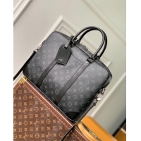 Luxury Discount Louis Vuitton Porte-Documents Voyage PM Briefcase in Monogram Canvas M46457 Black 2023