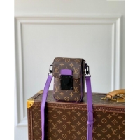 Most Popular Louis Vuitton S-Lock Vertical Wearable Wallet in Monogram Canvas M81522 Brown/Purple 2023