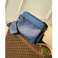 Promotional Louis Vuitton Trio Messenger Bag in Monogram Canvas M69443 Blue 2023