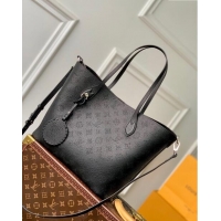 Modern Classic Louis Vuitton Blossom MM Tote Bag in Mahina Perforated Calfskin M21851 Black 2023