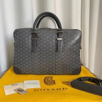 Well Crafted Cheap Goyard Ambassade Bag Large Briefcase G2389 Dark Grey