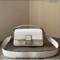 Inexpensive Tiffany & Co. x Fendi Baguette Medium Bag in FD1629 White Smooth Leather 2023