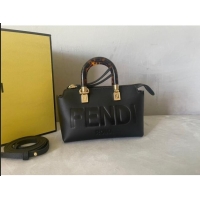 Pretty Style Fendi By The Way Leather Mini Boston Bag FD1645 Black 2023