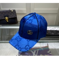 Traditional Discount Gucci GG Basball Hat 0307101 Blue 2023