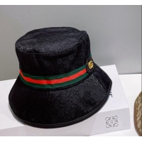 Good Taste Gucci GG Canvas Bucket Hat 0307 Black/Green/Red 2023