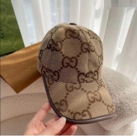 Unique Grade Gucci Maxi GG Baseball Hat G31731 Brown 2023