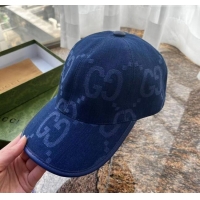 Most Popular Gucci Jumbo GG Baseball Hat G31733 Blue 2023