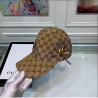 Fashion Discount Gucci GG Baseball Hat G31734 Brown 2023