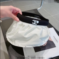 New Fashion Chanel Visor Hat 013103 White /Black 2023