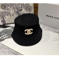 Low Cost Chanel Canvas Bucket Hat 030788 Black 2023