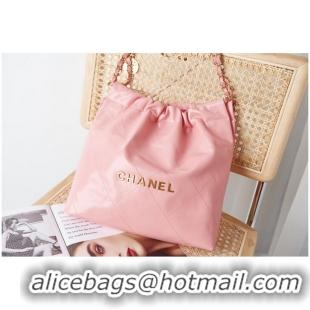 Reasonable Price CHANEL 22 SMALL HANDBAG AS3260 pink