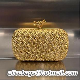 Grade Design Bottega Veneta Original Knot Clutch BV8520 Yellow Gold