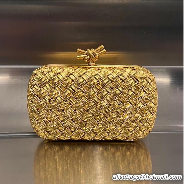 Grade Design Bottega Veneta Original Knot Clutch BV8520 Yellow Gold