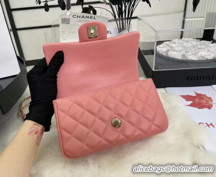 Top Quality CHANEL mini flap bag with top handle AS2431