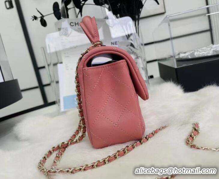 Top Quality CHANEL mini flap bag with top handle AS2431