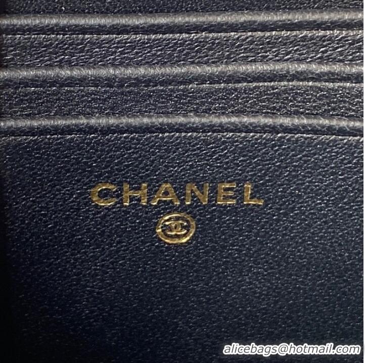 Most Popular Chanel CLUTCH WITH CHAIN Lambskin & Gold Metal AP3243 BLACK