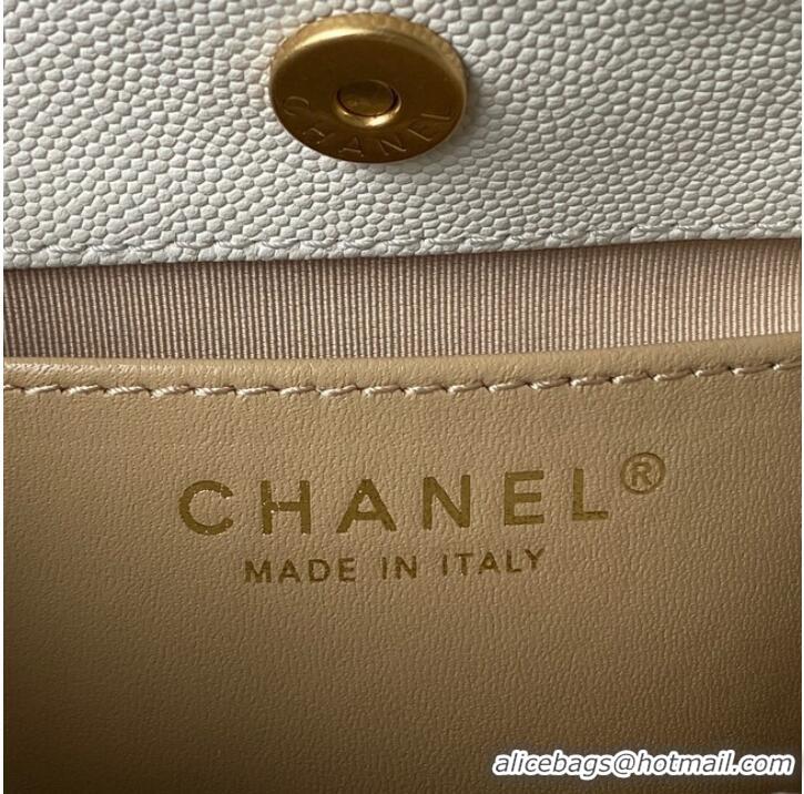 Hot Sell Cheap Chanel SMALL HOBO BAG AS3710 White