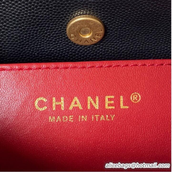 Pretty Style Chanel SMALL HOBO BAG AS3710 BLACK