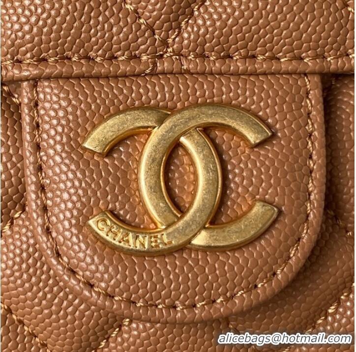 Buy Inexpensive Chanel SMALL HOBO BAG AS3710 BROWN