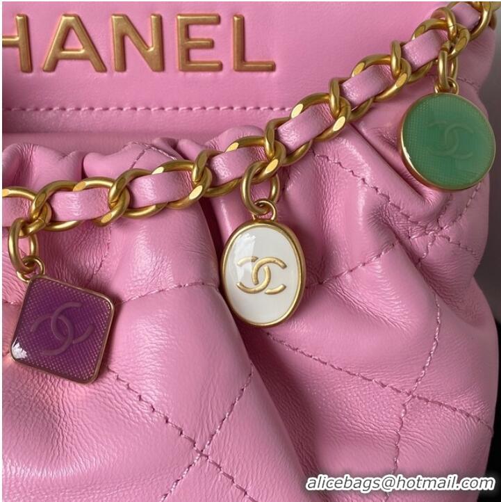 Discount Chanel SMALL BUCKET BAG AS3793 PINK