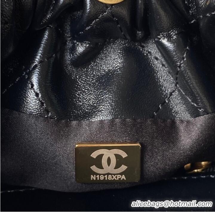 Good Looking Chanel SMALL BUCKET BAG AS3793 BLACK