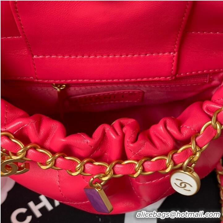 Well Crafted Chanel SMALL BUCKET BAG AS3793 RED