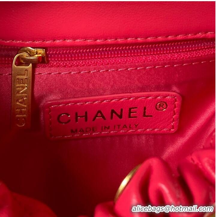 Well Crafted Chanel SMALL BUCKET BAG AS3793 RED