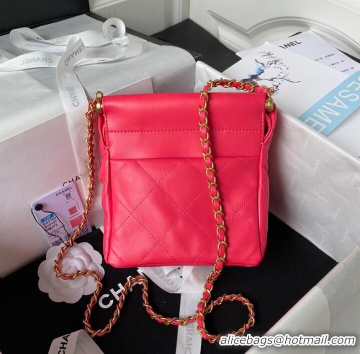 Well Crafted Chanel SMALL BUCKET BAG AS3793 RED