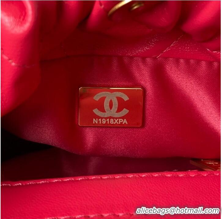 Well Crafted Chanel SMALL BUCKET BAG AS3793 RED