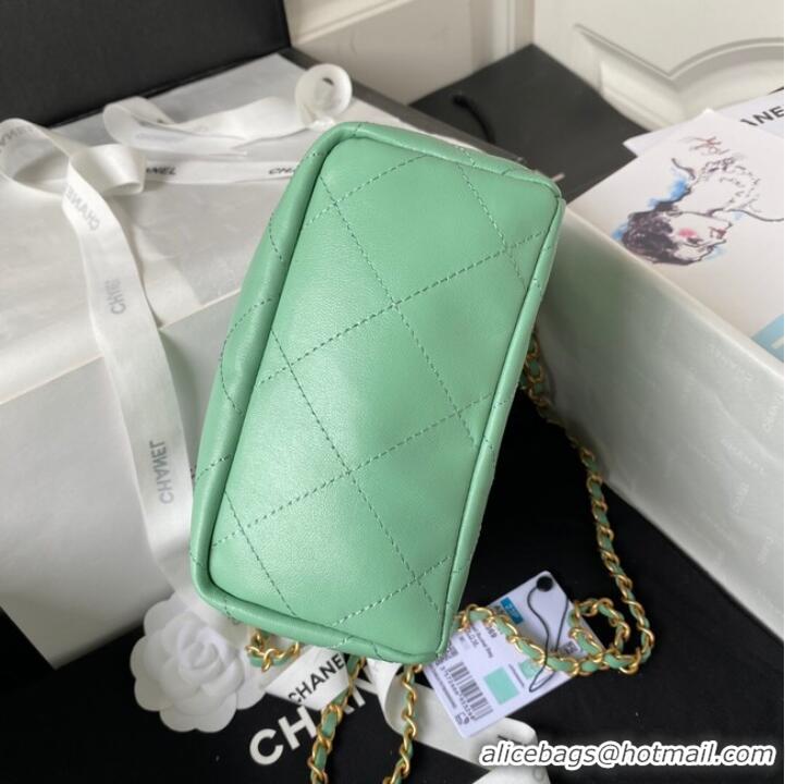 Good Taste Chanel SMALL BUCKET BAG AS3793 Light Green