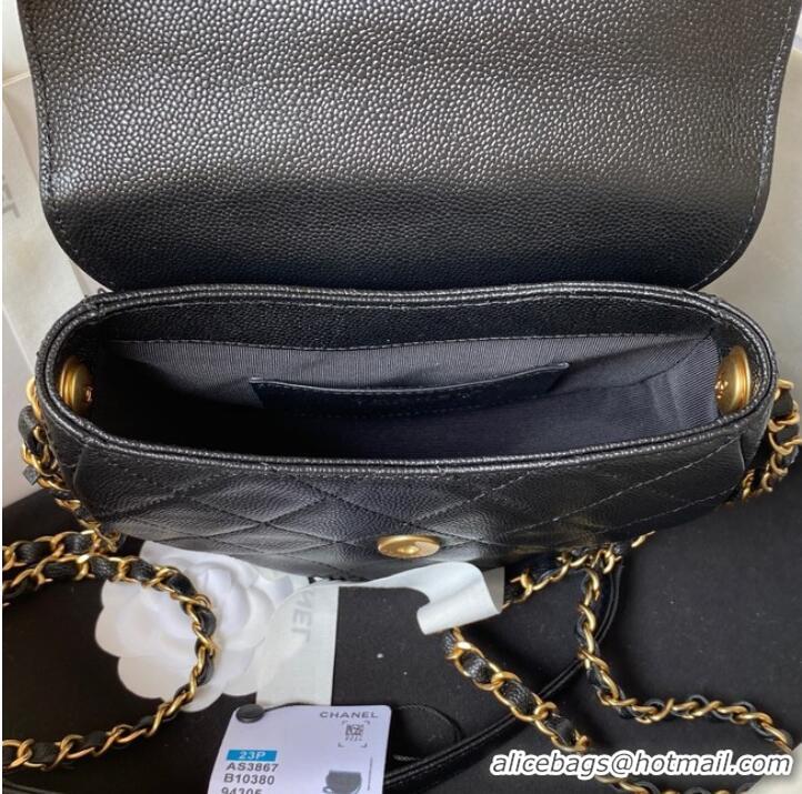 Luxurious Discount Chanel Shoulder Bag AS3867 black